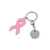 BWR1206 Pink Ribbon Keychain with Round Tag