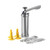 HAC1602 Stainless Biscuit Press Set, 20 Discs & 4 Icing Tips
