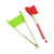HAC1642 2-in-1 Kitchen Silicone Spatula Tong Clamp Tool