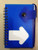 FPN1307 Ring Binder Notebook with Hollow-out Arrow