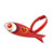 SUR1208 Fish shaped Luggage Tag