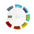 HAL1315 Rainbow  Digital Weekly Remind Pill Box