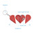HAL1331 Rotatable Heart-shaped Pill Case