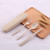 SUC1530 Wheat Straw Drawer Travel Fork Spoon Set