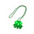 BWR1264 Blinking Beads Shamrock Necklace