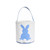 HAS1363 Bunny Pattern Canvas Gift Bucket Tote