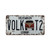 HAA1509 Iron License Plate