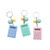 FPE1642 Cute Biscuit Shaped Ultra Thin Calculator Keychain