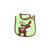 BWB1111 Small Deer Design Bib For Children