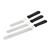 HOM2075 Practical 3 Pieces Stainless Steel Baking Spatula Set