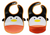 BWB1139 Penguin Baby Bibs With Pocket