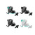 HOM2210 2-in-1 Portable ABS Suction Cup Vent Phone Holder