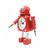 HOM3037 Creative Robot Shape Metal Alarm Clock