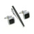 MOR2171 Business Tie Clip Cufflinks Set