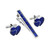 MOR2171 Business Tie Clip Cufflinks Set