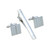 MOR2171 Business Tie Clip Cufflinks Set