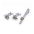 MOR2137 Ladies Rose Shape Tie Clip Cufflinks Set 