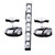 MOR2138 Business Tie Clip Cufflinks Set