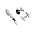 MOR2139 Business Agate Tie Clip Cufflinks Set