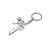 HOM3198 Gun Shape Metal Keychain