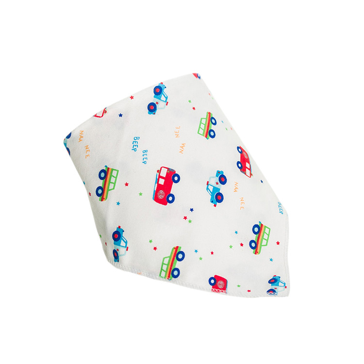 BWB1230 Cartoon Bus Printed Baby Bibs