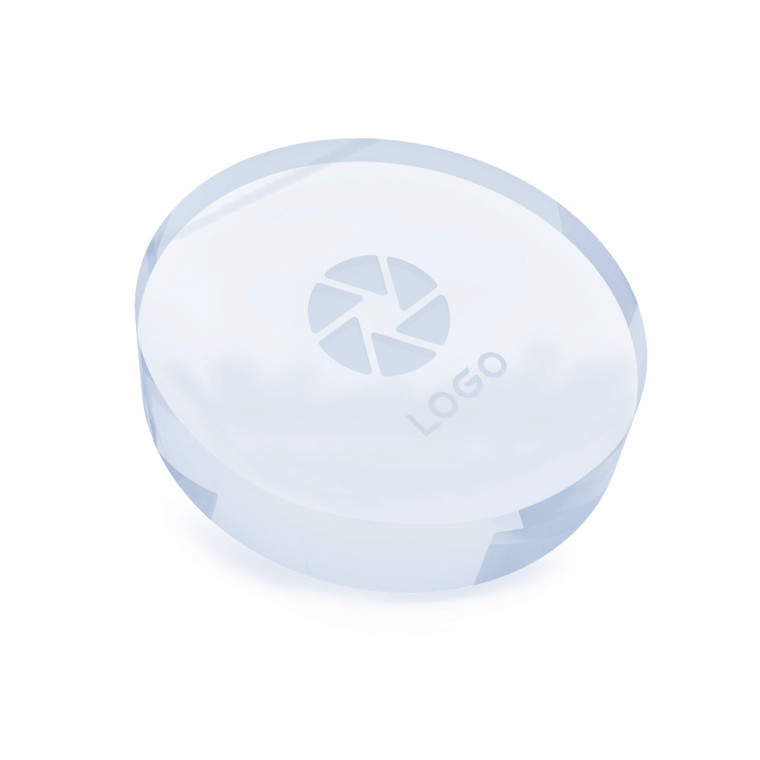 OFF3023 4/5" Round Size Crystal Paperweight