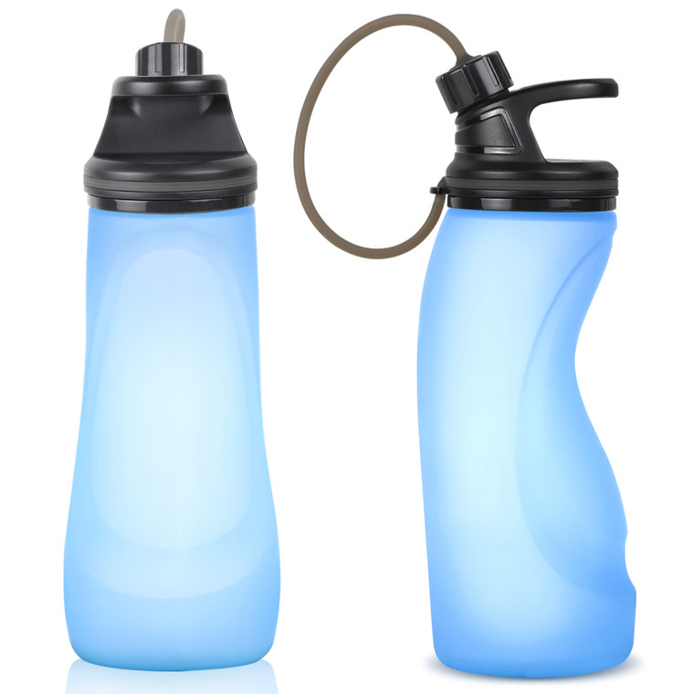 SPO3200 17OZ Silicone Foldable Water Bottle