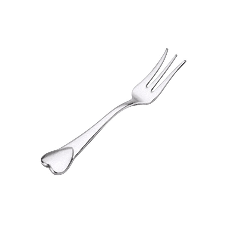 BWS1132 Heart Shape Handle Stainless Steel Cake Fork