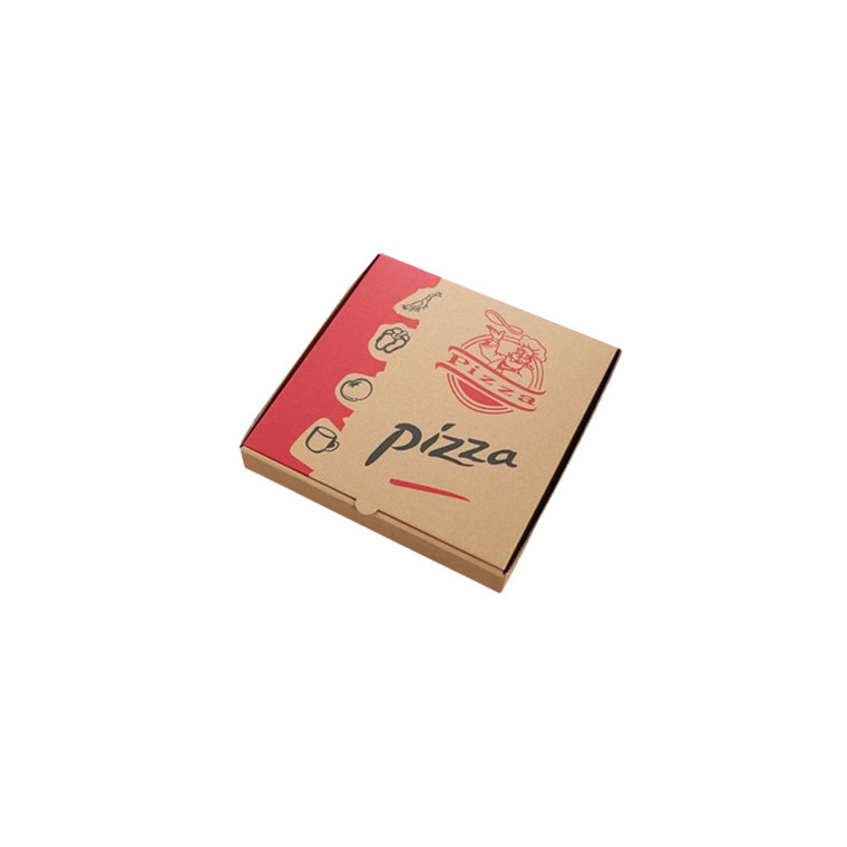 HOM4340  Kraft Paper Pizza Box Take Out Pizza Container