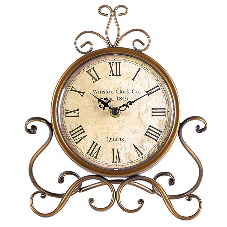 HOM4128 Gold Tabletop Clock