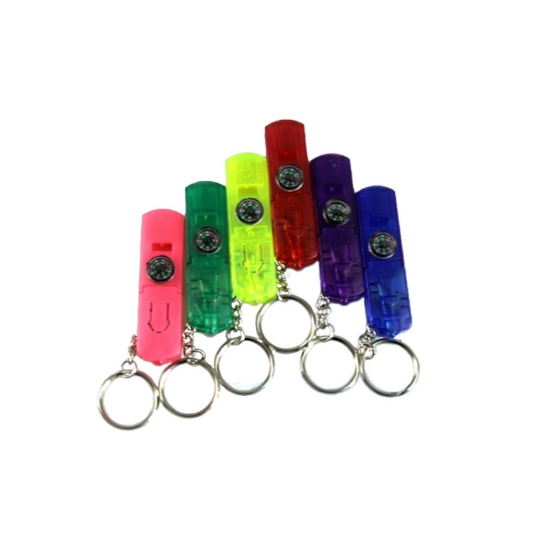DIG4126SW  Whistle Keychain Light With Compass