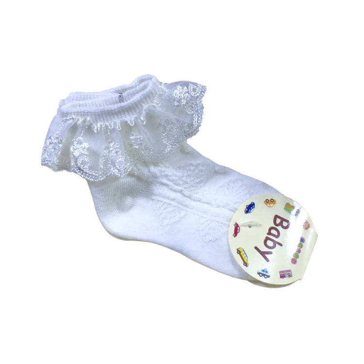 APS1119 Girl's Fishnet Sock with Lace