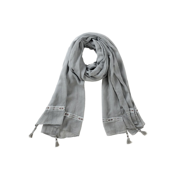 APC1111 Chinese Style Cotton and Linen Scarf