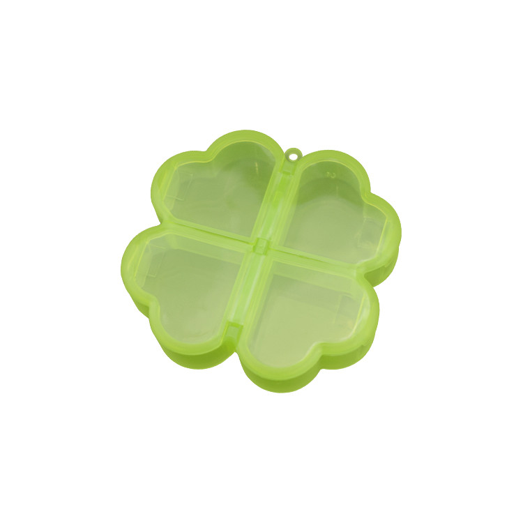 HAL1153 Clover Shaped Transparent PP Pill Box