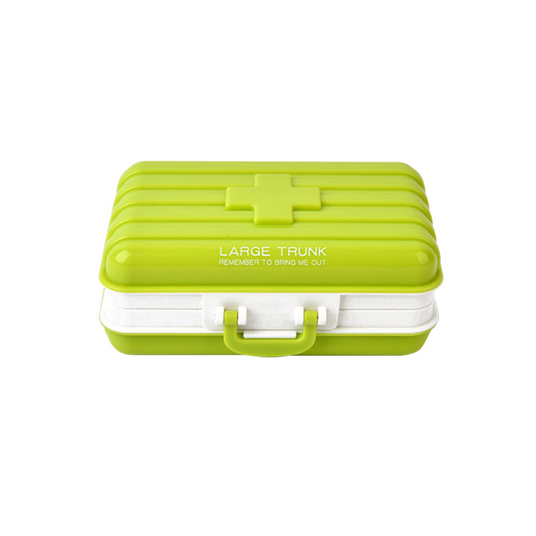 HAL1157 Suitcase Shaped Mini 6 Compartment Pill Organizer