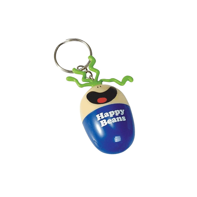 FPP1132 Egg Shaped Ball Pen with Smile Pattern and Key Chain