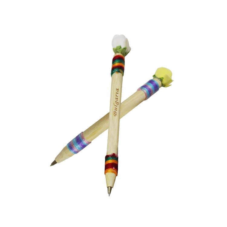 FPP1195 Creative Twig Shaped Pencil with Rose Dcor