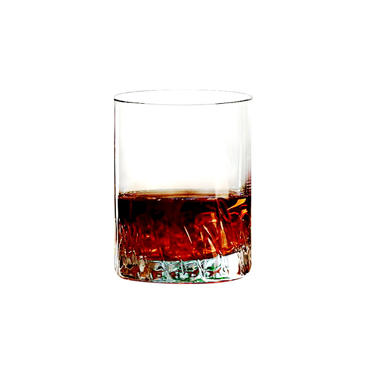 BWG1210 Whiskey, Wine Glass with Flame Cuts