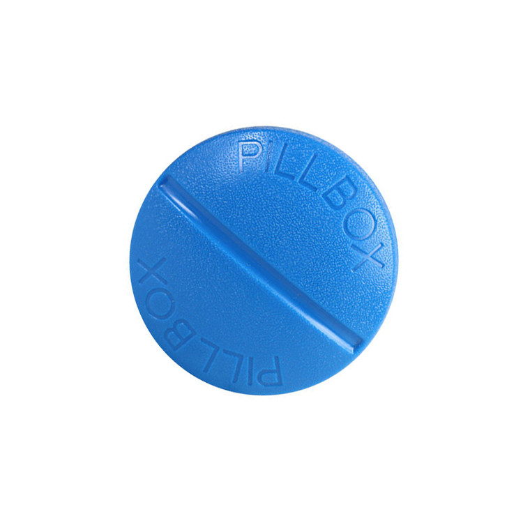 HAL1113 Pill Shaped 4 Compartment Travel Pill Box