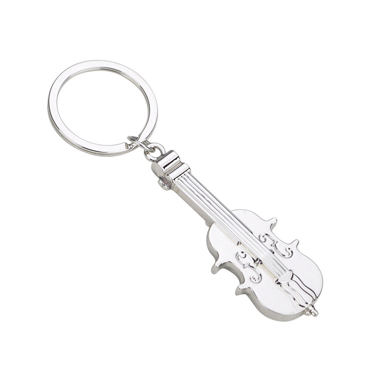 HAK1134 Metal Violin Keychain