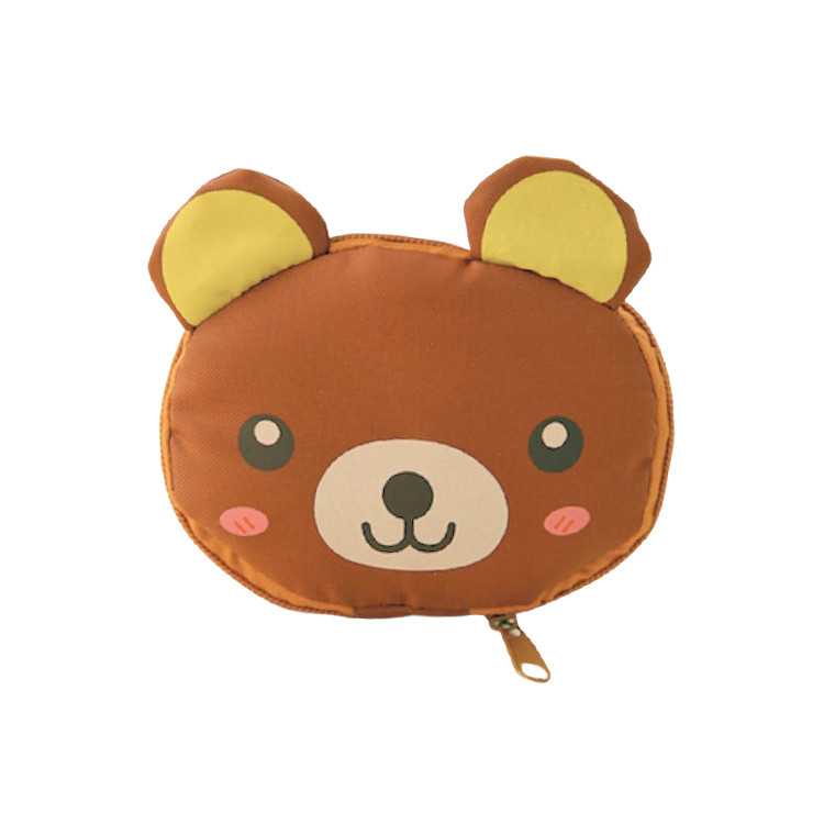 HAS1117 Bear Folding Shopping Tote with Hook