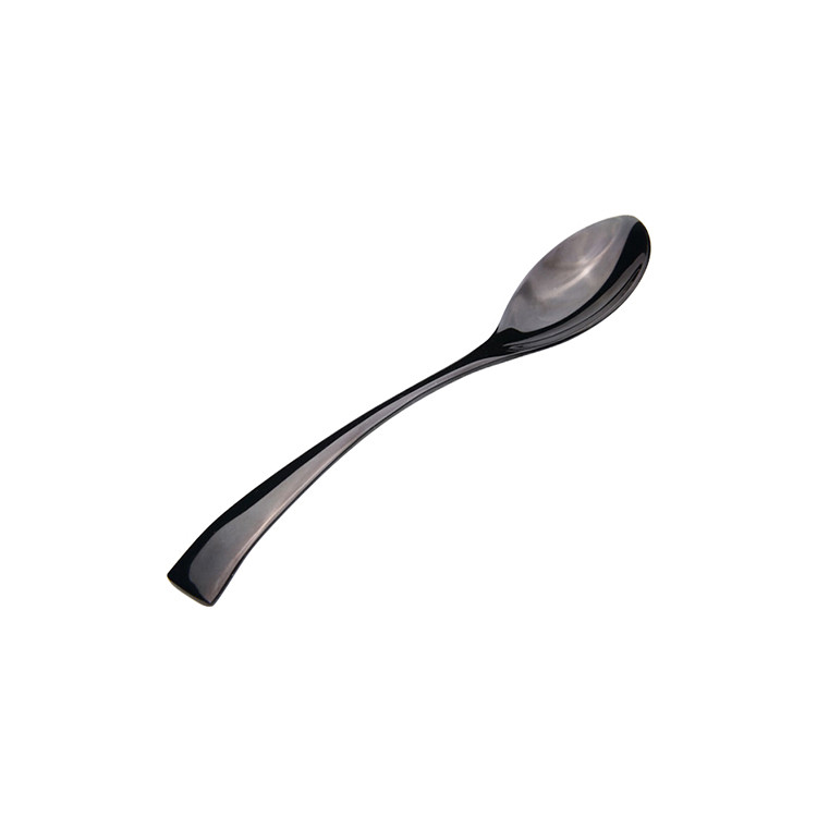 BWS1178 Black Coffee, Tea Spoon with Mirror Finish