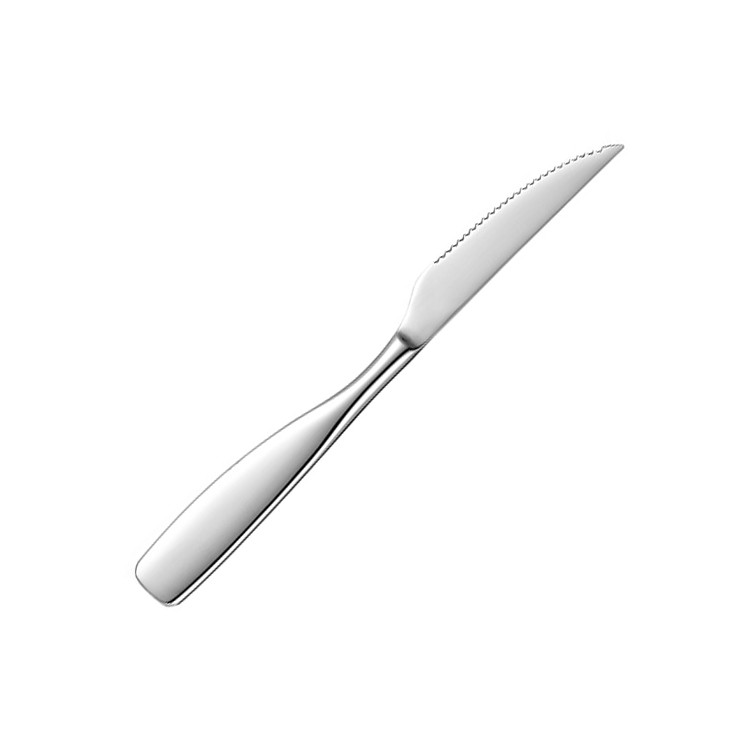 BWS1206 Stainless Steel Flatware Solid Handle Dining Knife