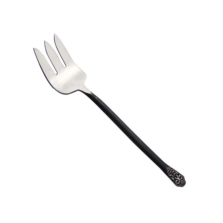 BWS1234 Black Retro Meat Fork