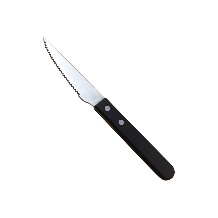 BWS1270 Bakelite Handle Dining Serrated Knife, Black