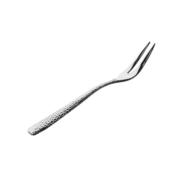 BWS1287 Two-Tines Meat Fork with Hammered Handle