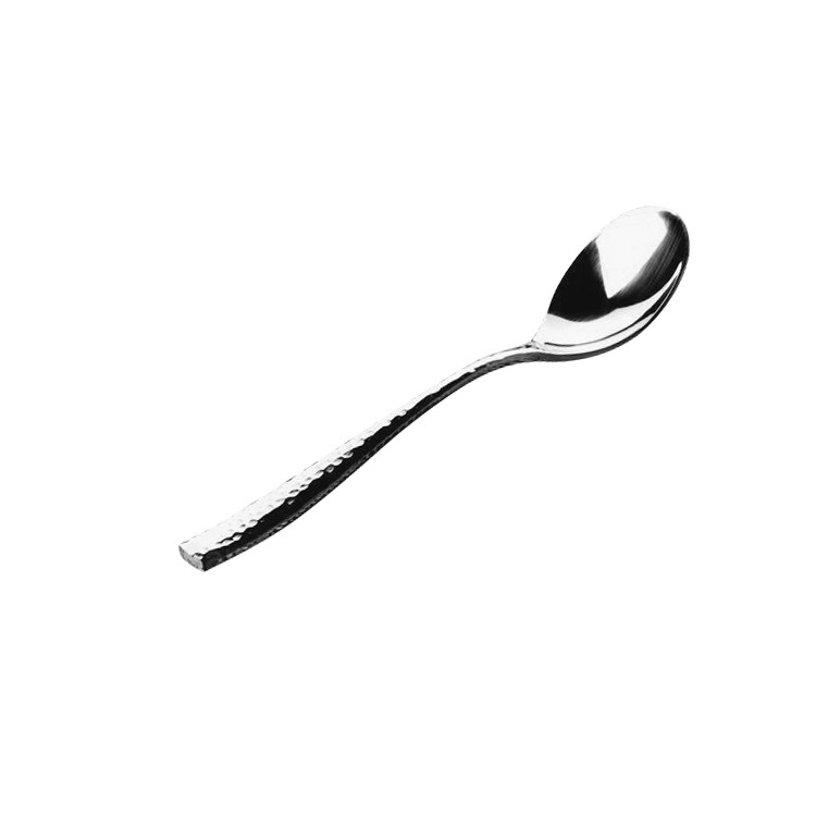 BWS1288 Coffee Spoon, Cake Spoon with Hammered Handle