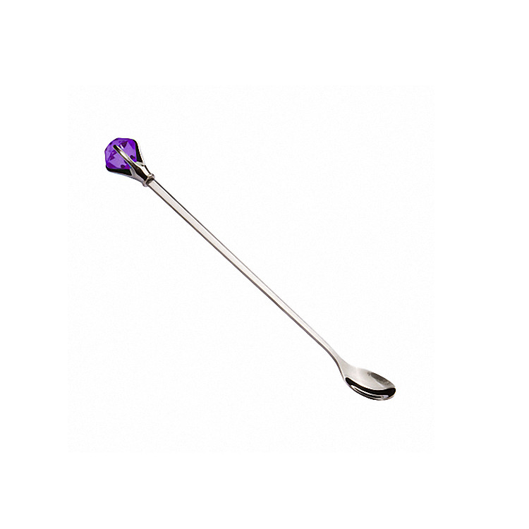 BWS1309 Ice Spoon Stirring Spoon with Crystal Ornament