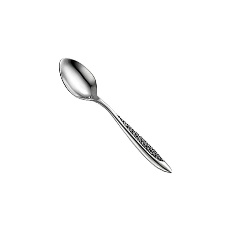 BWS1361 Oval-Bowl Coffee, Espresso Spoon with Snakeskin Handle