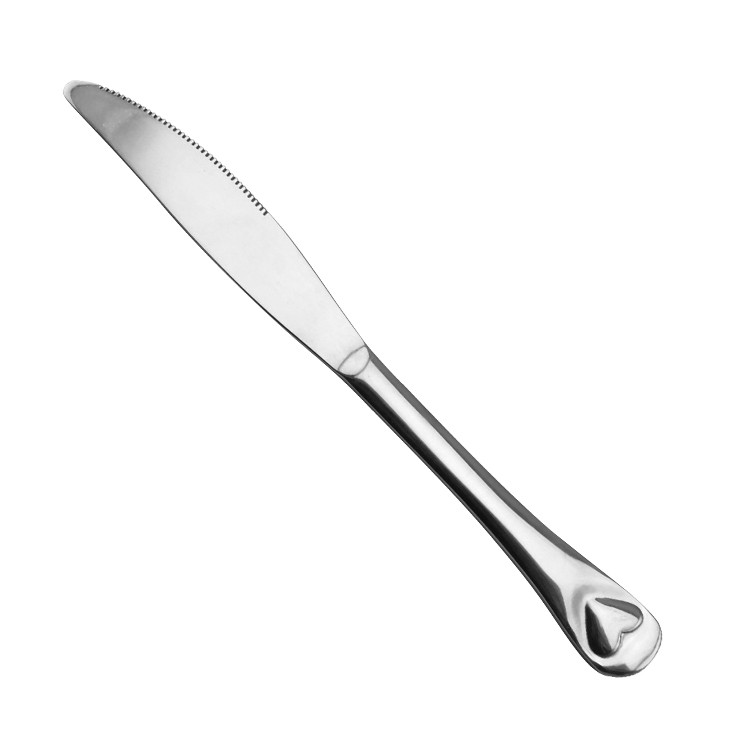 BWS1373 Serrated Blade Knife with Heart Handle